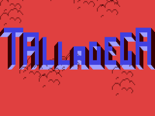 Richard Petty's Talladega title screen for Commodore 64